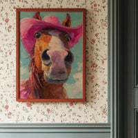 Cowgirl's Steed In Magenta