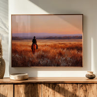 Lone Rider Meets Copper Prairie