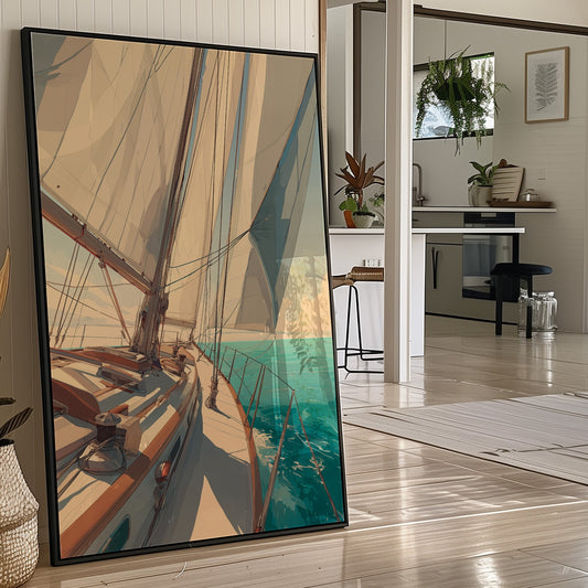 Sailboat Dreams In Afternoon Sun