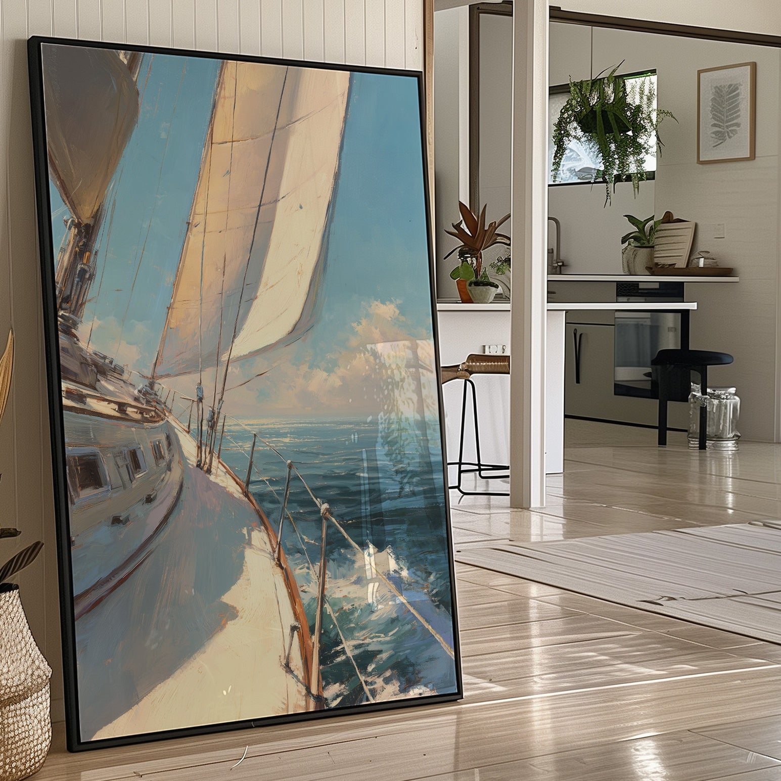 Sails Catch Morning's Azure Promise