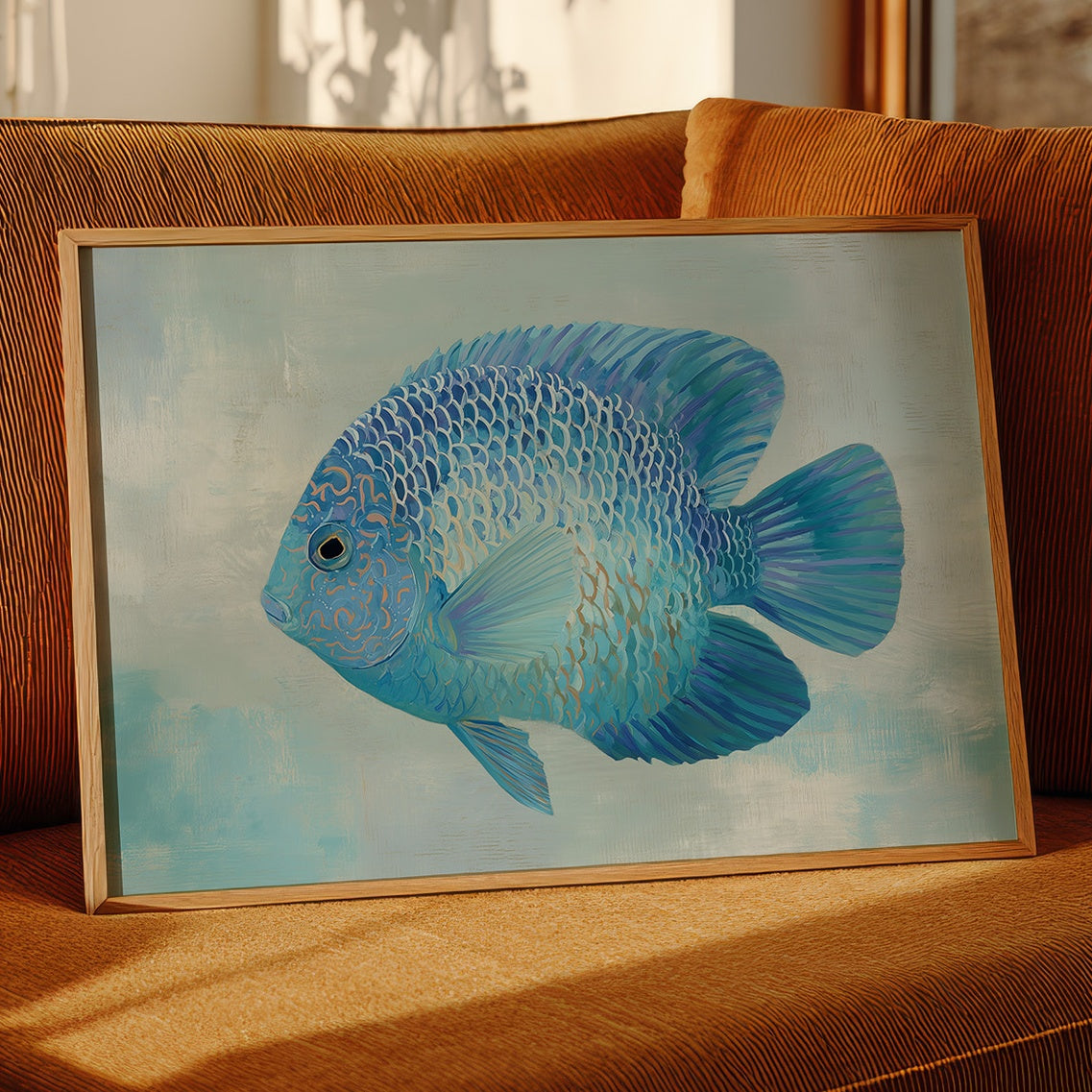 Azure Drift In Tranquil Waters