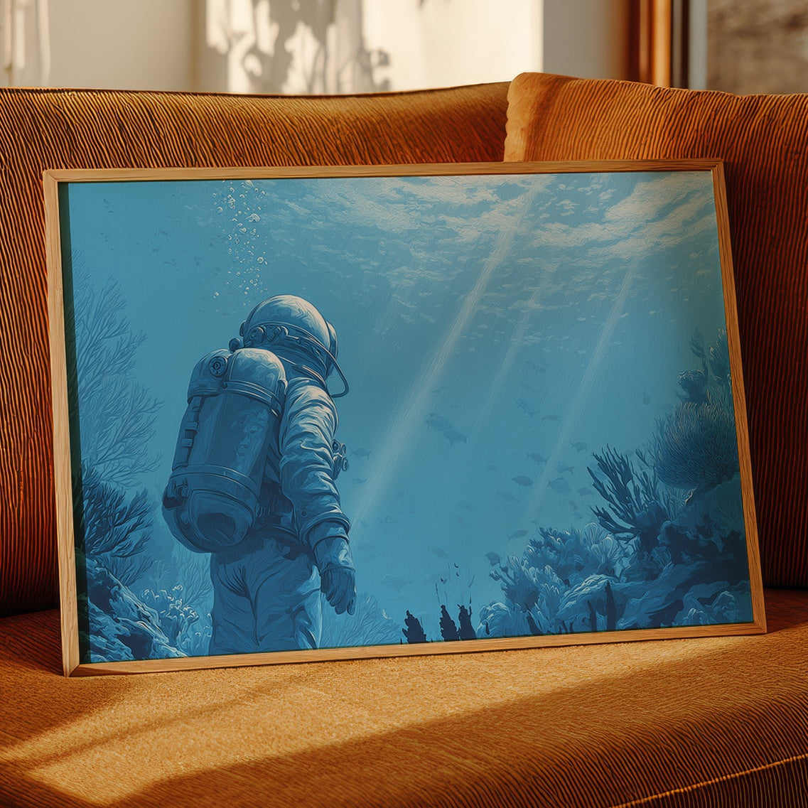 Ocean Explorer In Azure Depths