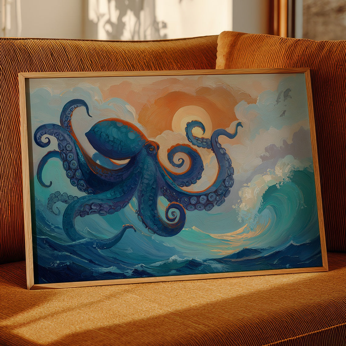Ocean Dancer In Sunset Waves