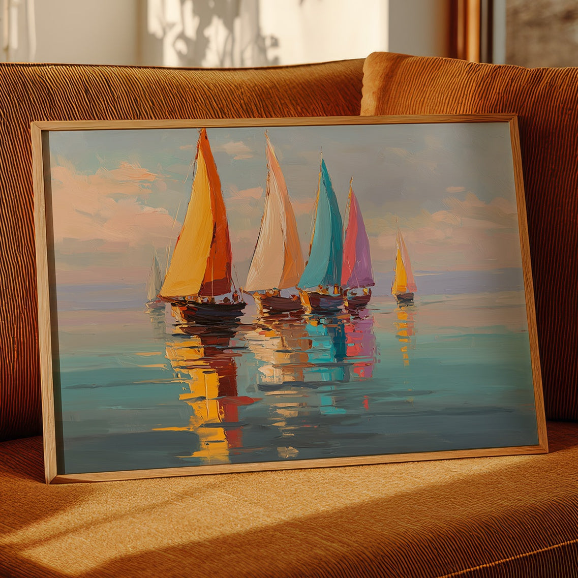 Sails Dance On Tranquil Waters