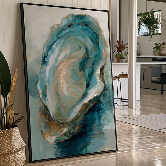 Tidal Memories In Aqua Gold