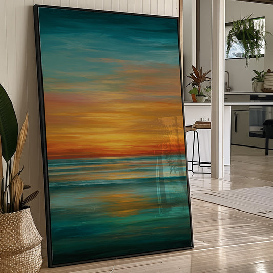 Coastal Horizons Meet Golden Hour