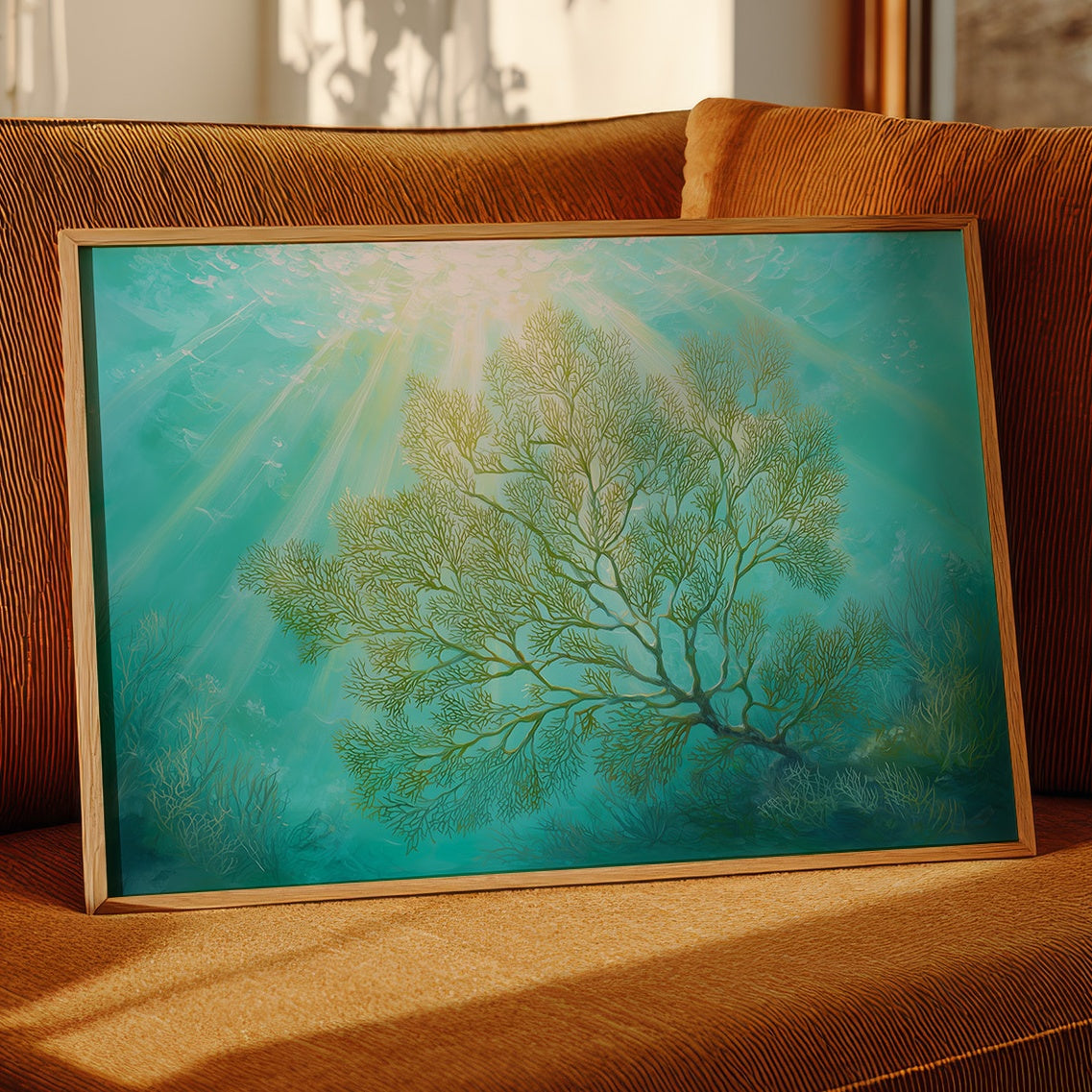 Sunbeams Illuminate Coral Branches