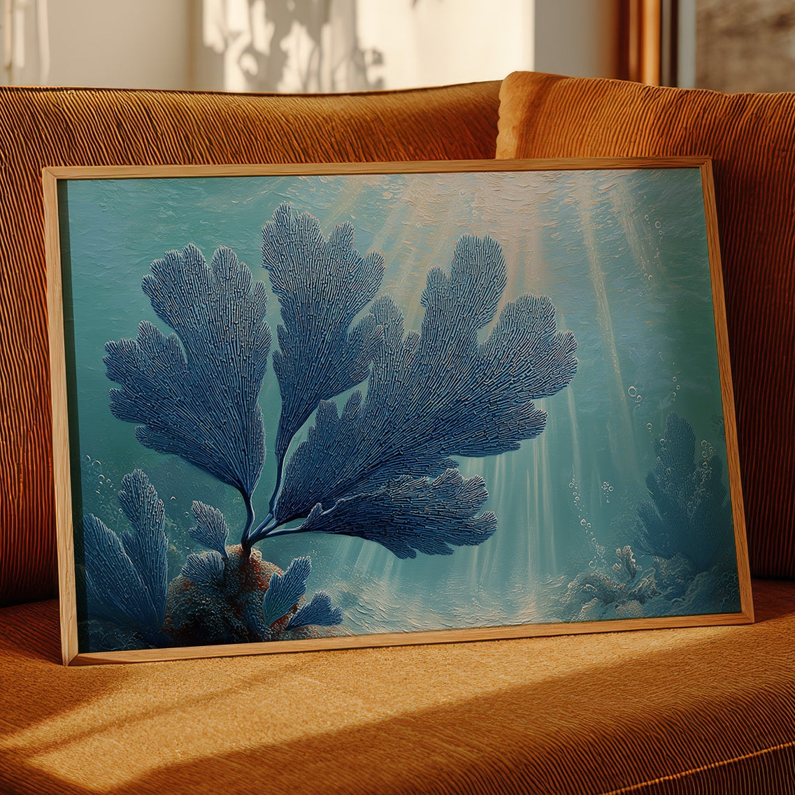 Blue Coral Dances With Light