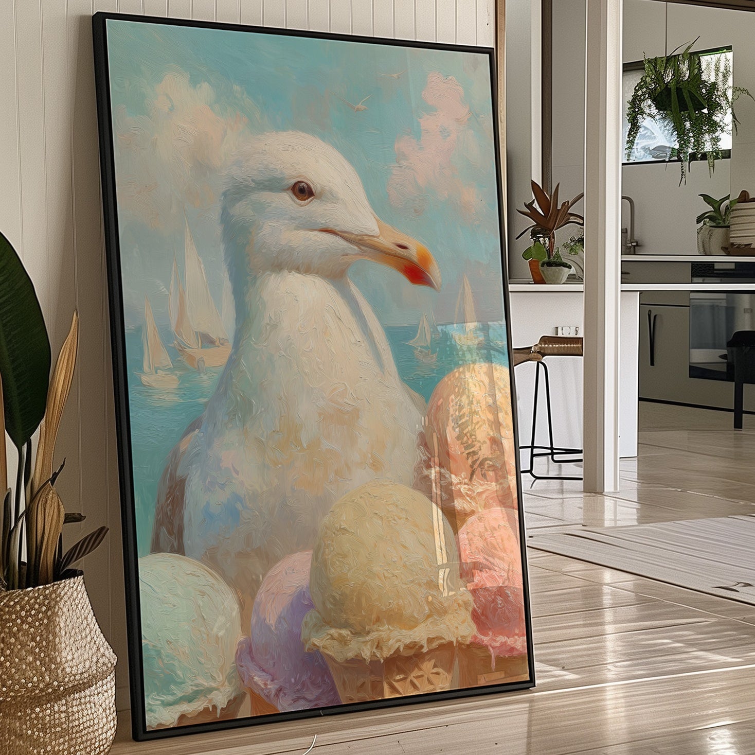 Coastal Gull Awaits Ocean Voyage