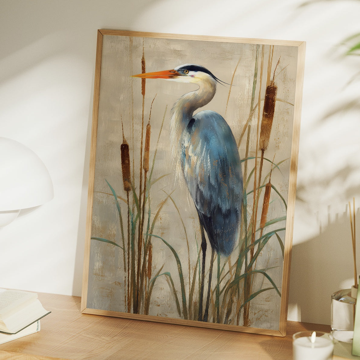 Wetland Guardian Among Cattails