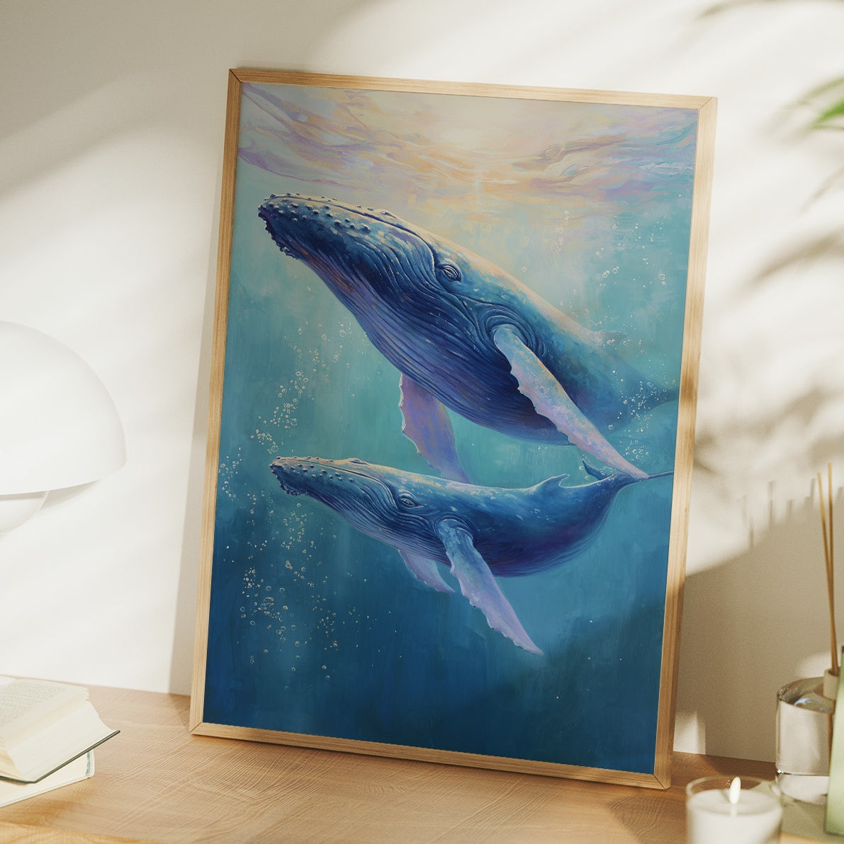 Cerulean Giants Dance Below Light