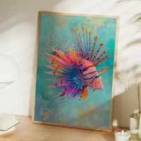 Vibrant Spines Pierce Aqua Depths