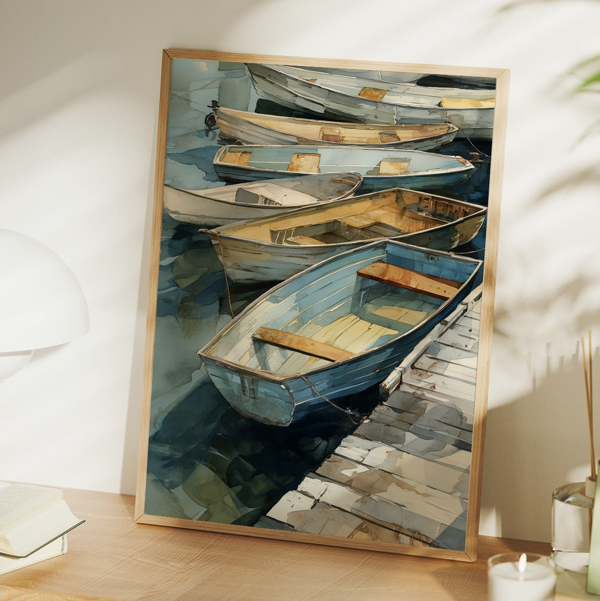 Harbor Whispers in Weathered Wood