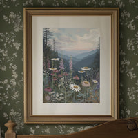 Alpine Wildflowers Whisper to Distant Peaks