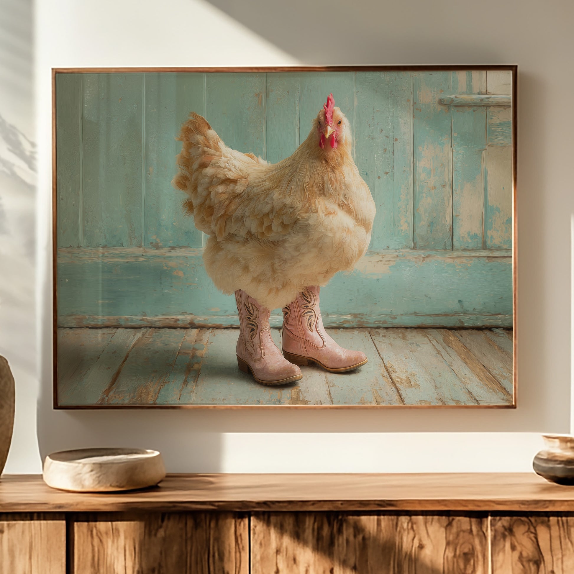 Barnyard Fashionista Struts Her Stuff