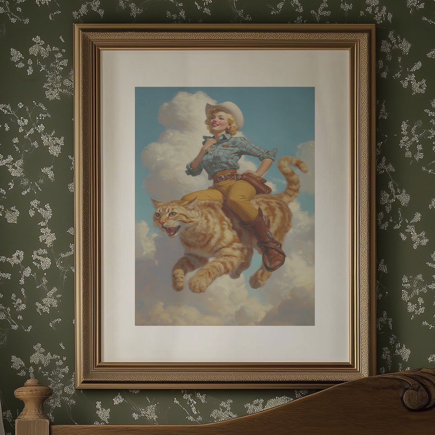 Feline Rodeo: Whiskers in the Sky