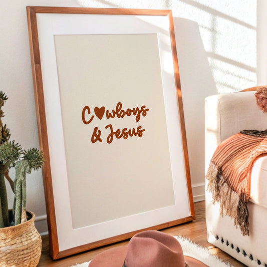 Faith Rides In Rustic Letters