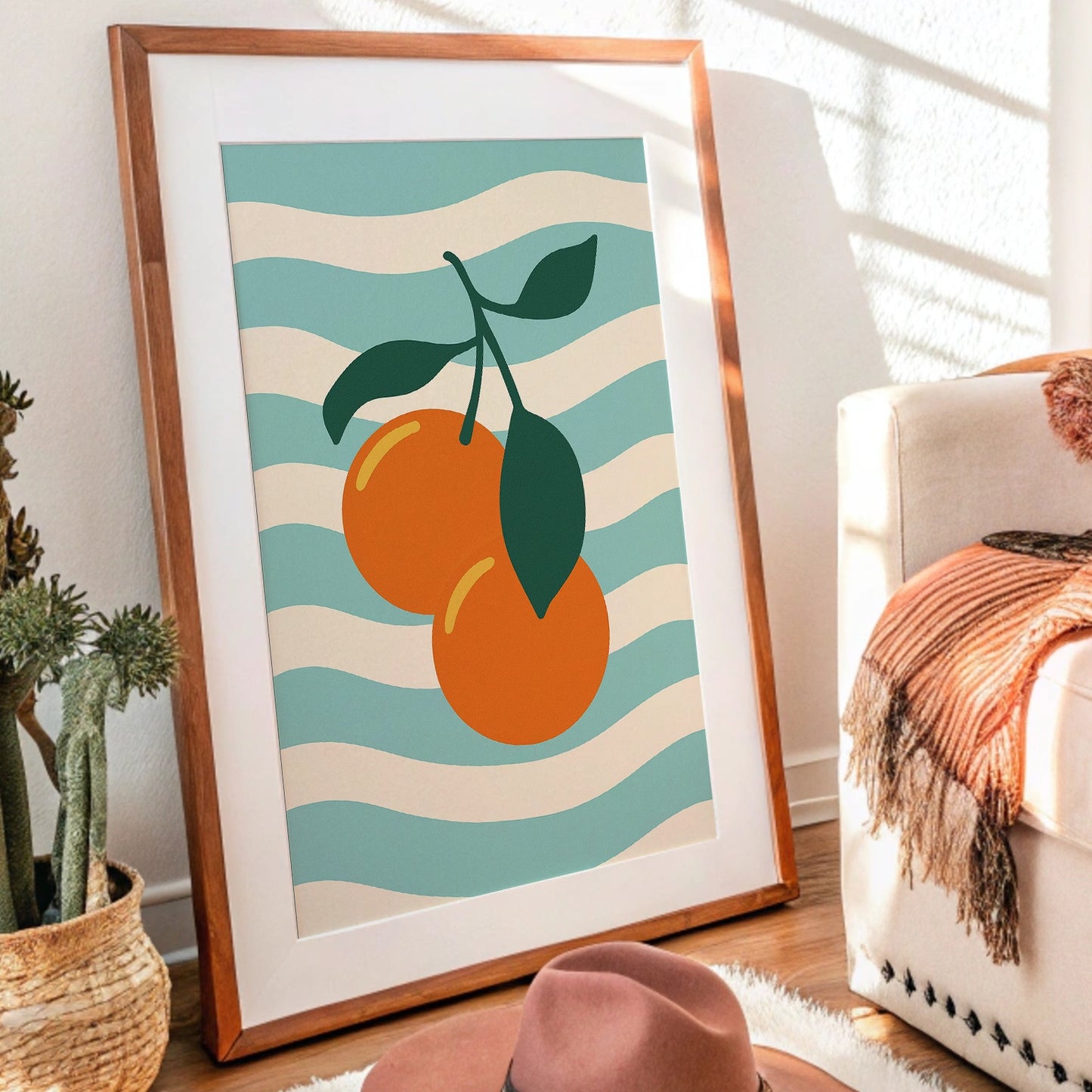 Citrus Waves On Summer Shores