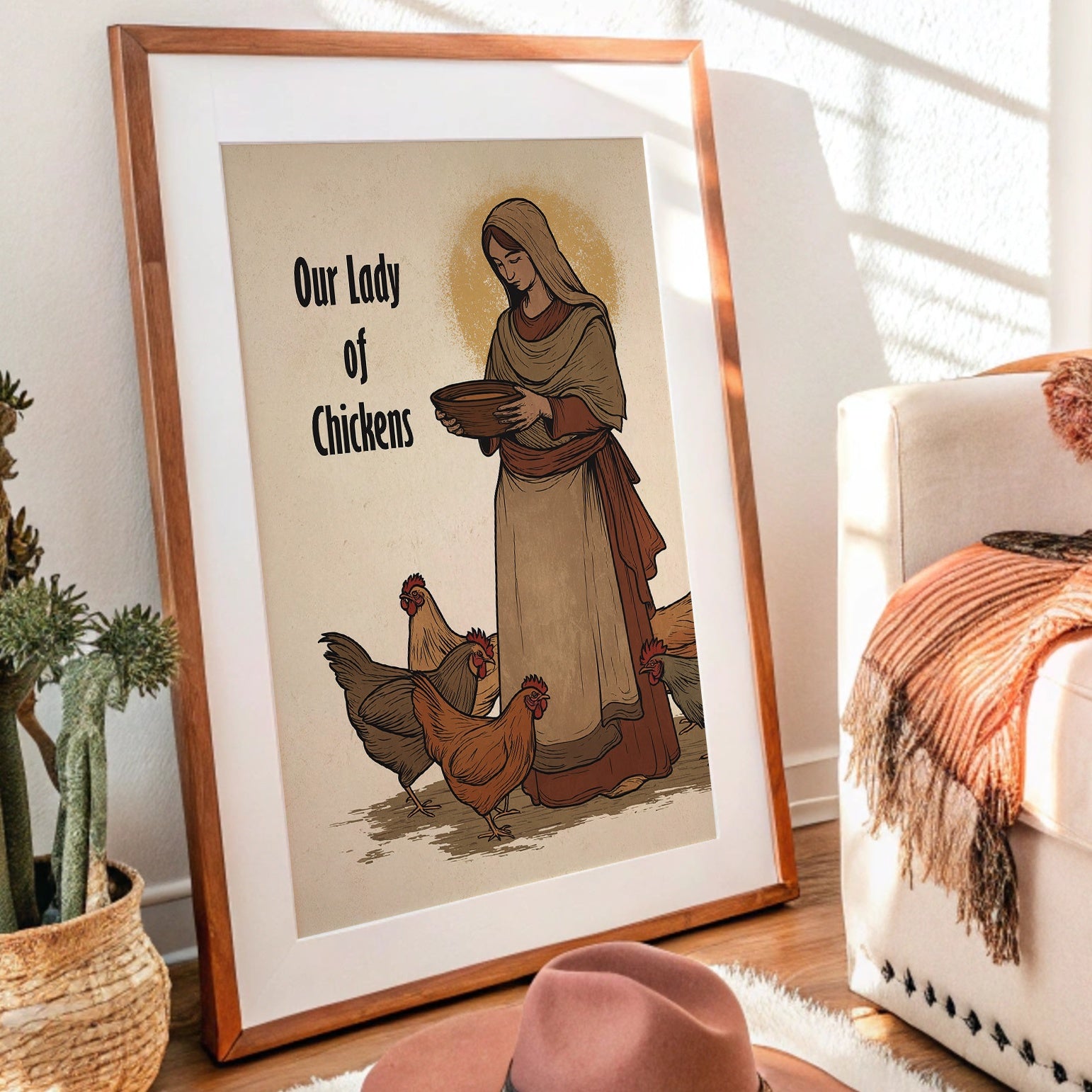 Sacred Hens And Rustic Charm