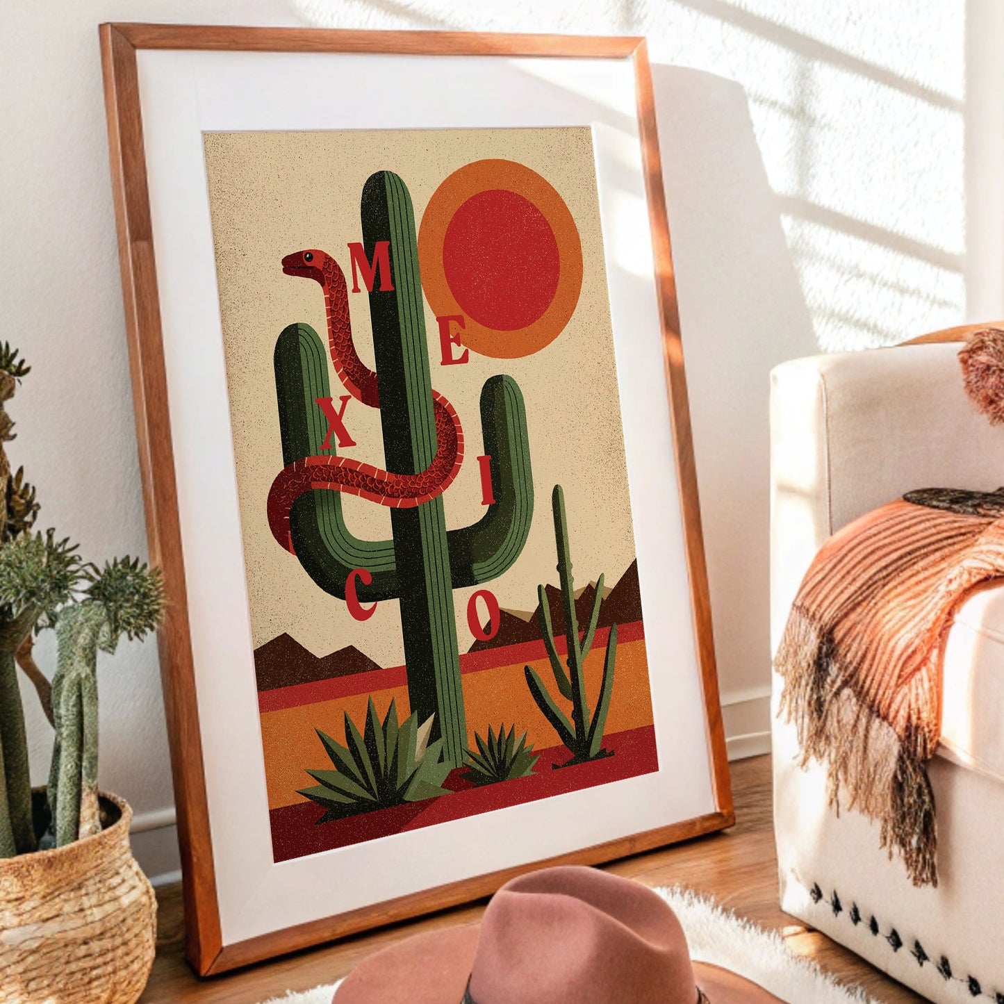 Serpent Dances Under Desert Sun