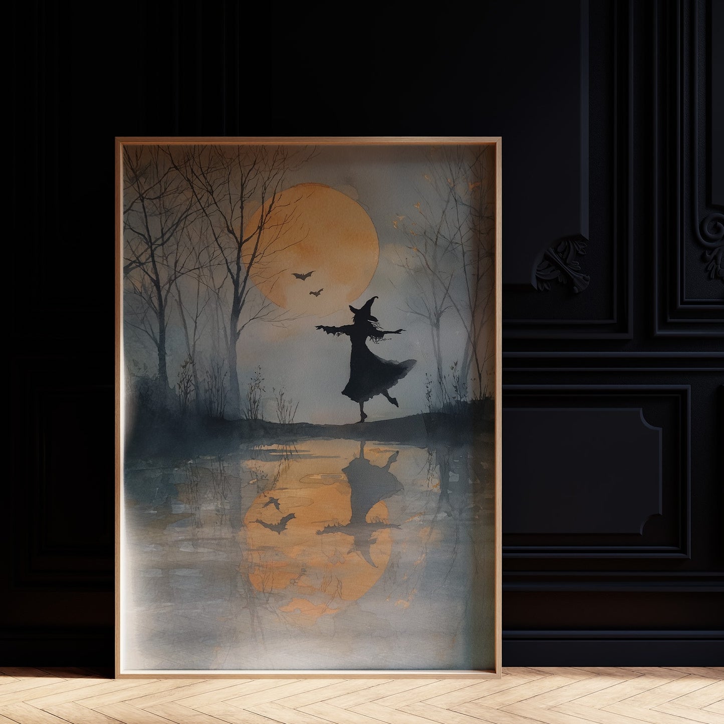 Moonlit Dance Across Still Waters