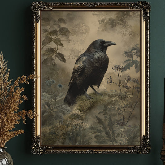 Raven's Perch Among Forgotten Flora