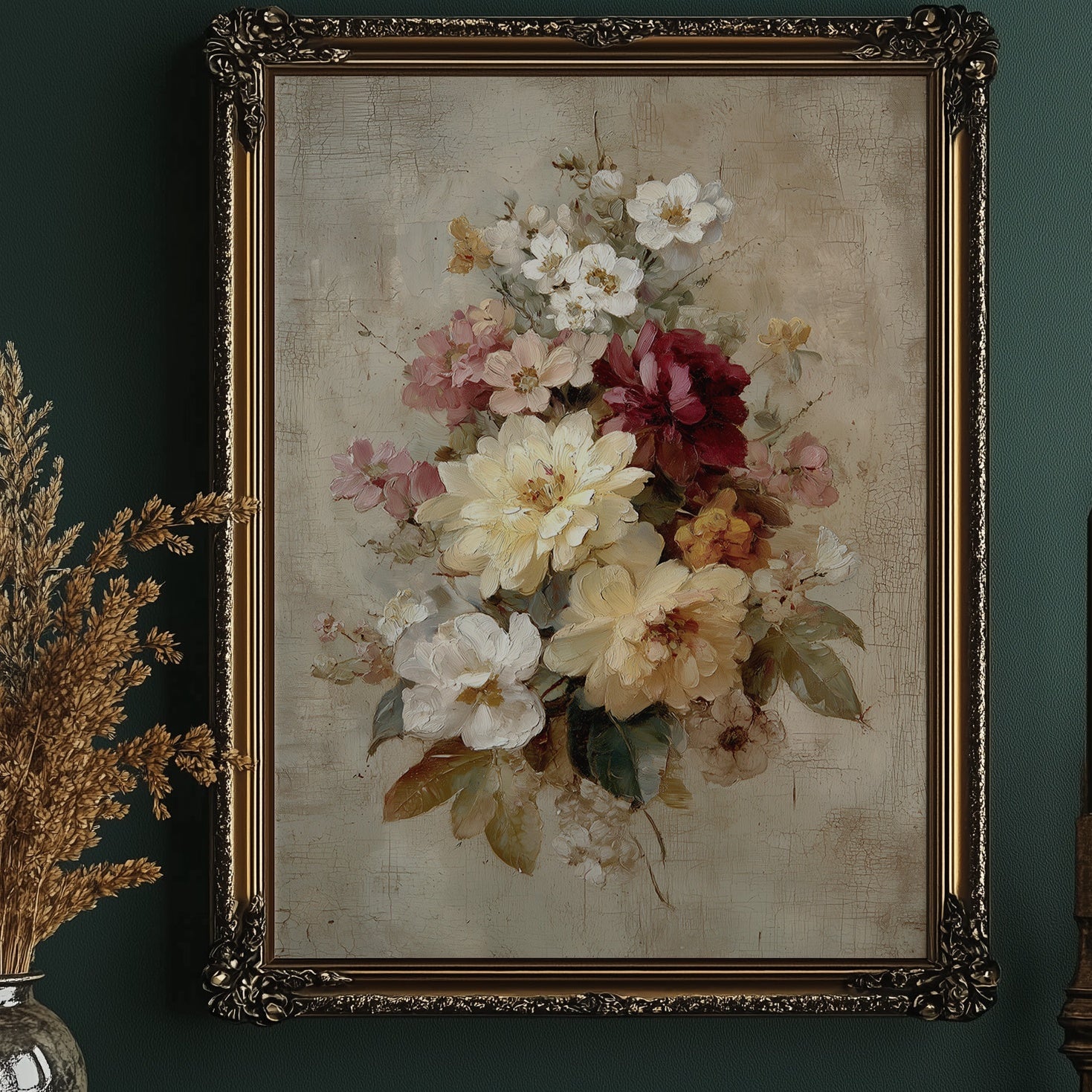Peonies Against Midnight Walls