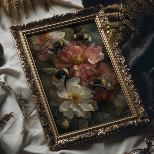 Peonies Hum With Golden Wings