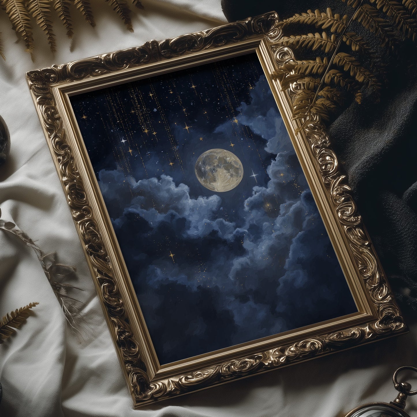 Moon Bathes In Midnight Blue