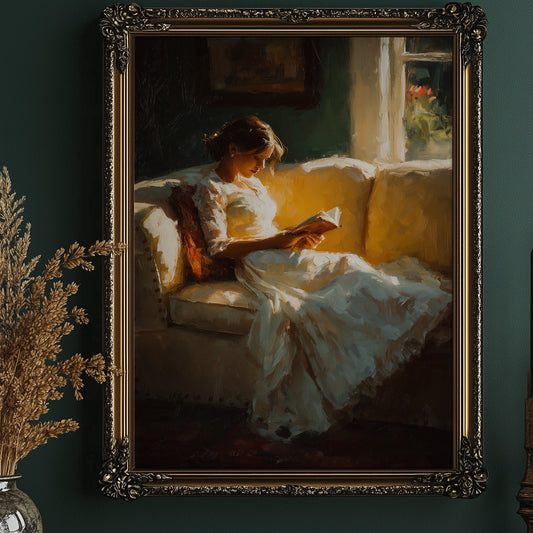 Golden Hour Between Book Pages