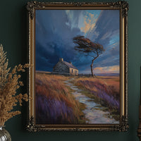 Storm Bends The Coastal Oak