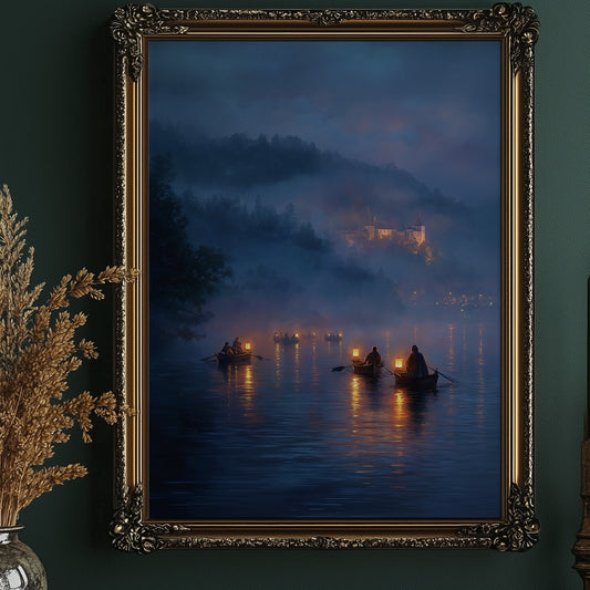 Lanterns Guide The Twilight Crossing