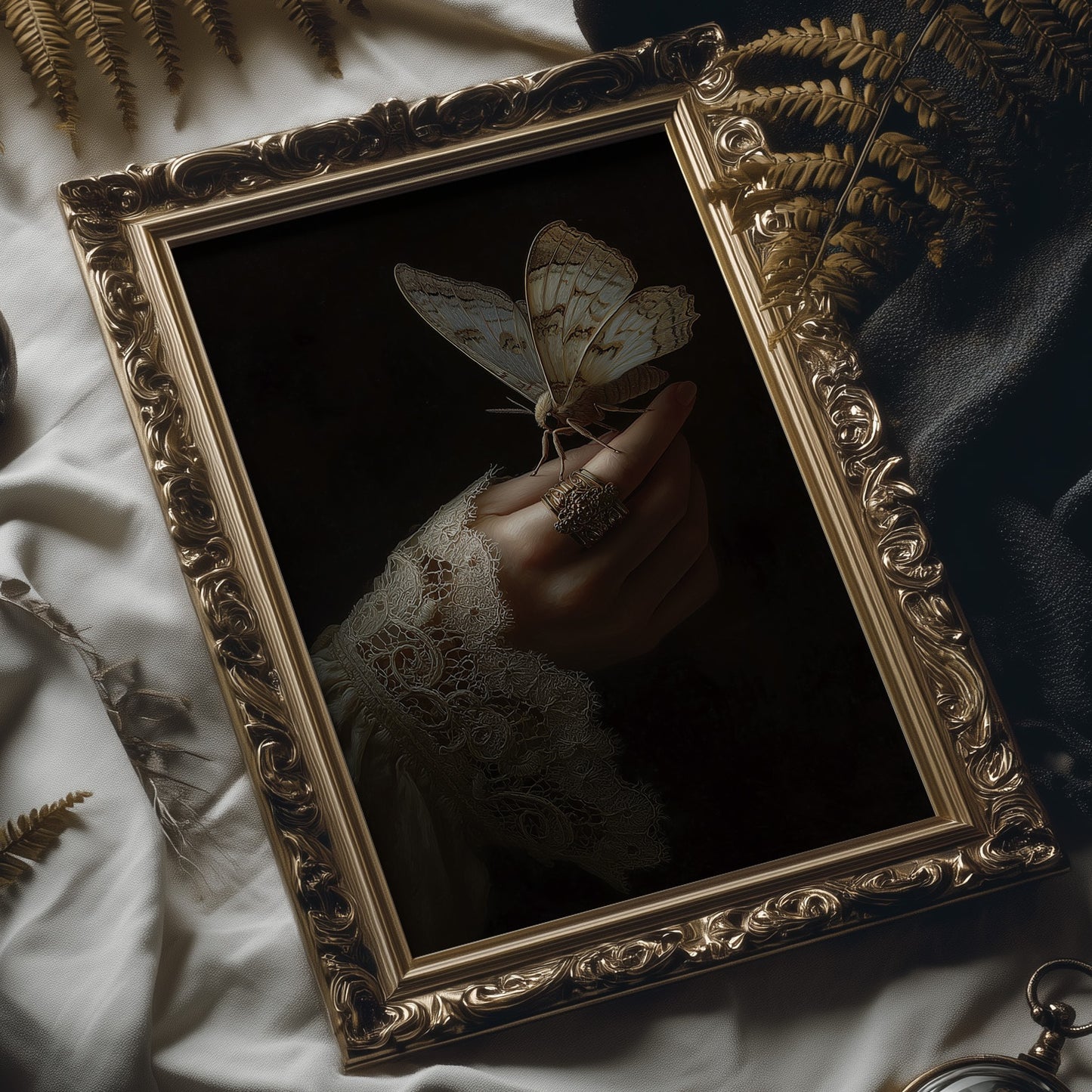 Midnight Visitor On Gilded Fingers