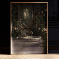 Secret Garden Behind Marble Sink