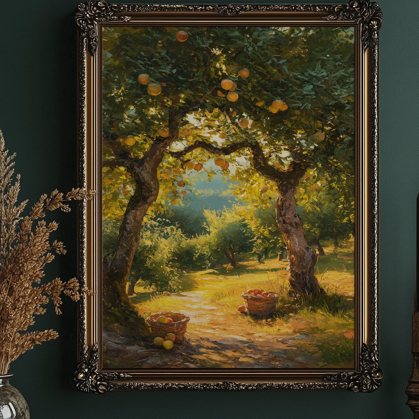Orchard Path In Golden Hour