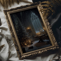 Candlelit Sanctuary On Winter Night