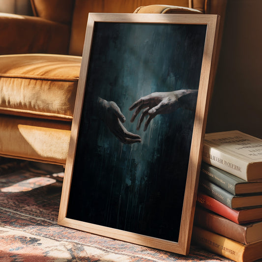 Almost Touching In Teal Depths