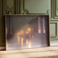 Amber Streets After Midnight Rain