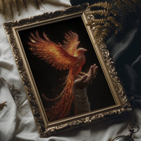 Phoenix Rising From Open Palms
