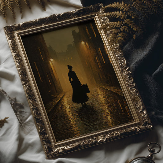 Cobblestone Journey By Gaslight