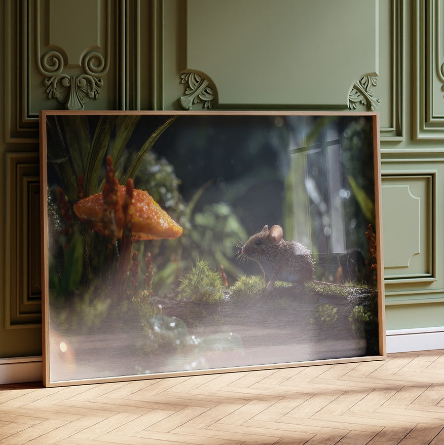 Tiny Explorer Meets Fairy Mushroom