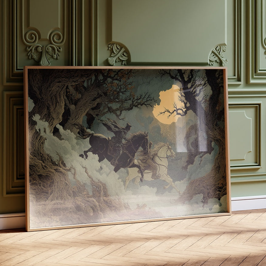 Riders Chase Amber Moon Light