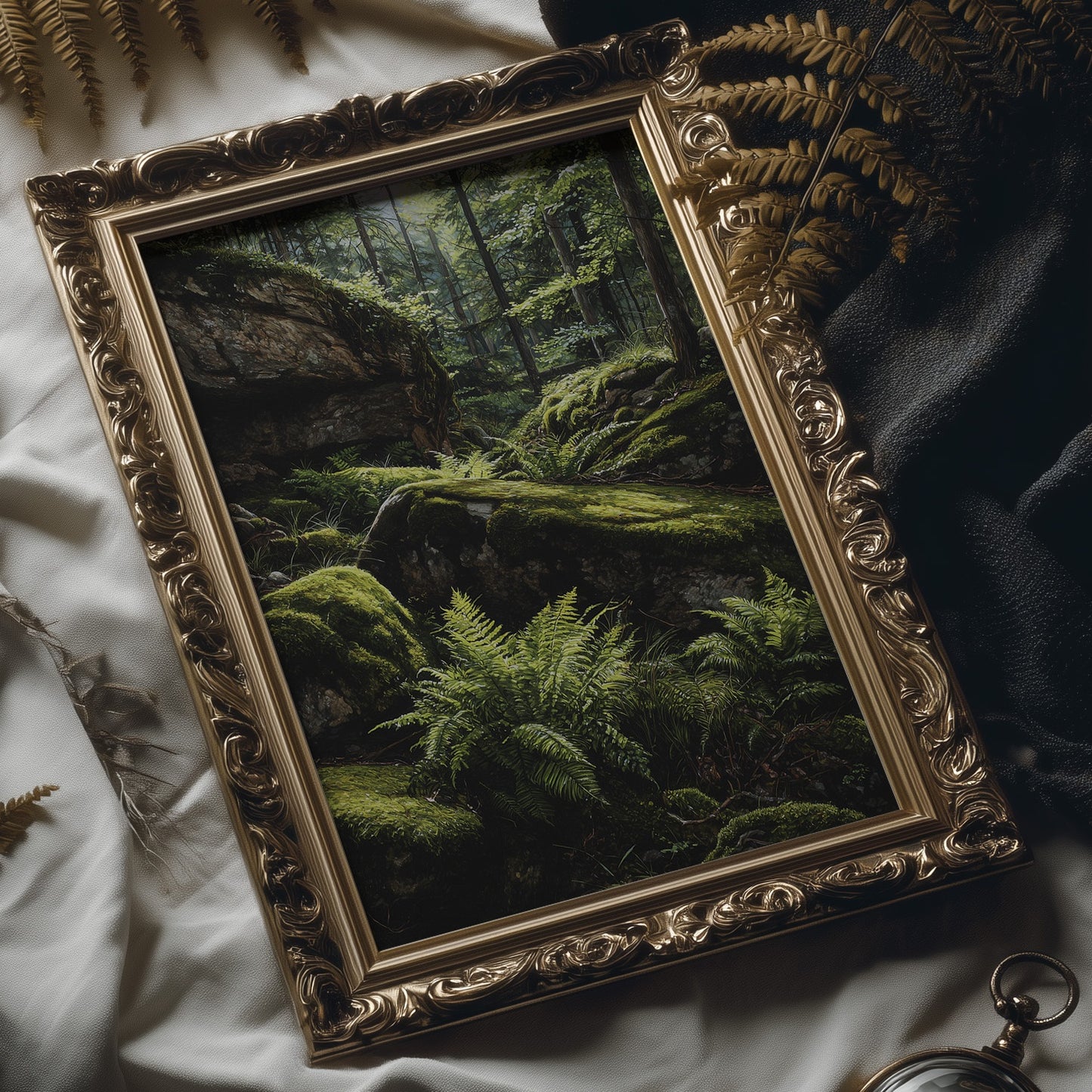 Ancient Ferns Catch Golden Light