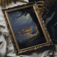 Midnight Swing Above Glowing Harbor