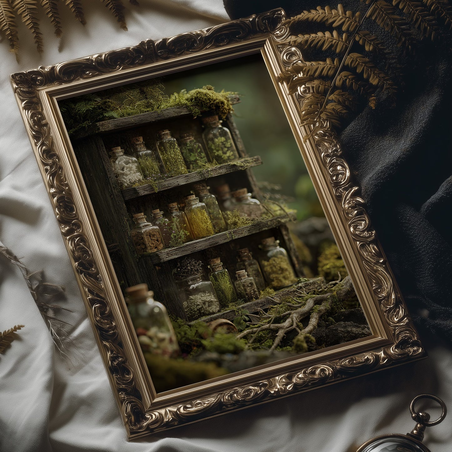 Forest Secrets In Glass Bottles