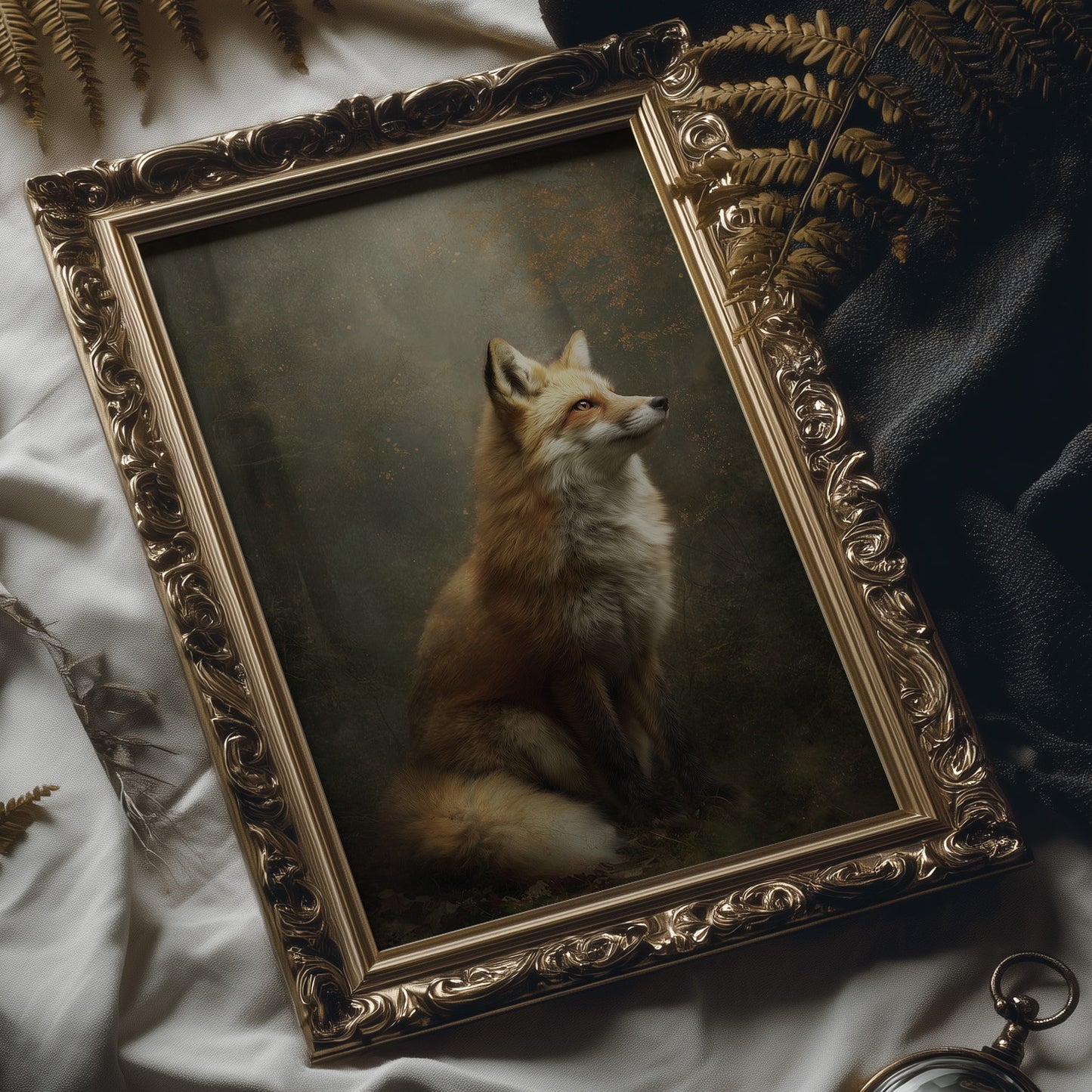 Noble Fox Against Autumn Mist