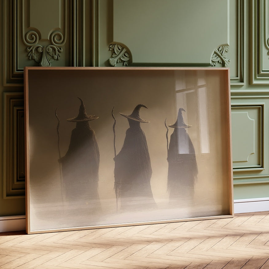 Three Mages Cross Misty Threshold