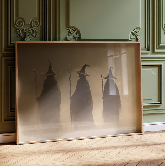 Three Mages Cross Misty Threshold