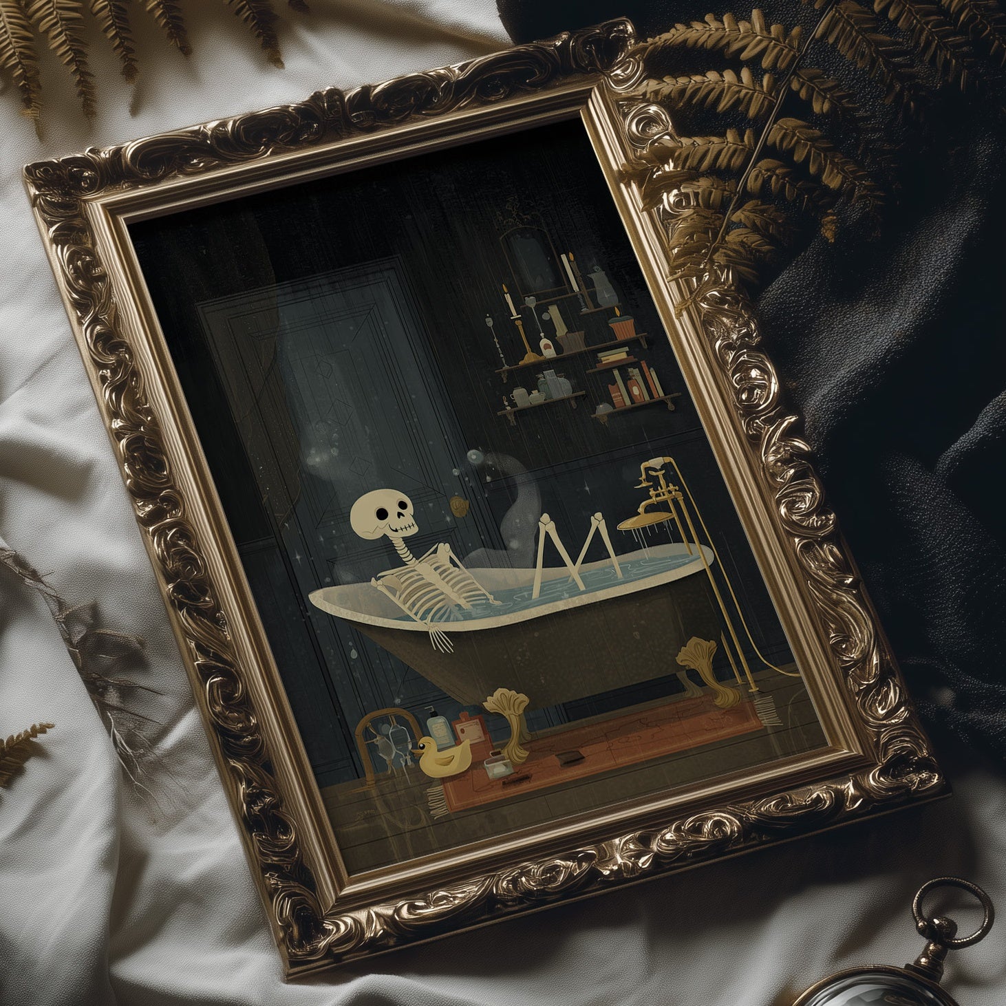 Eternal Bath In Midnight Room