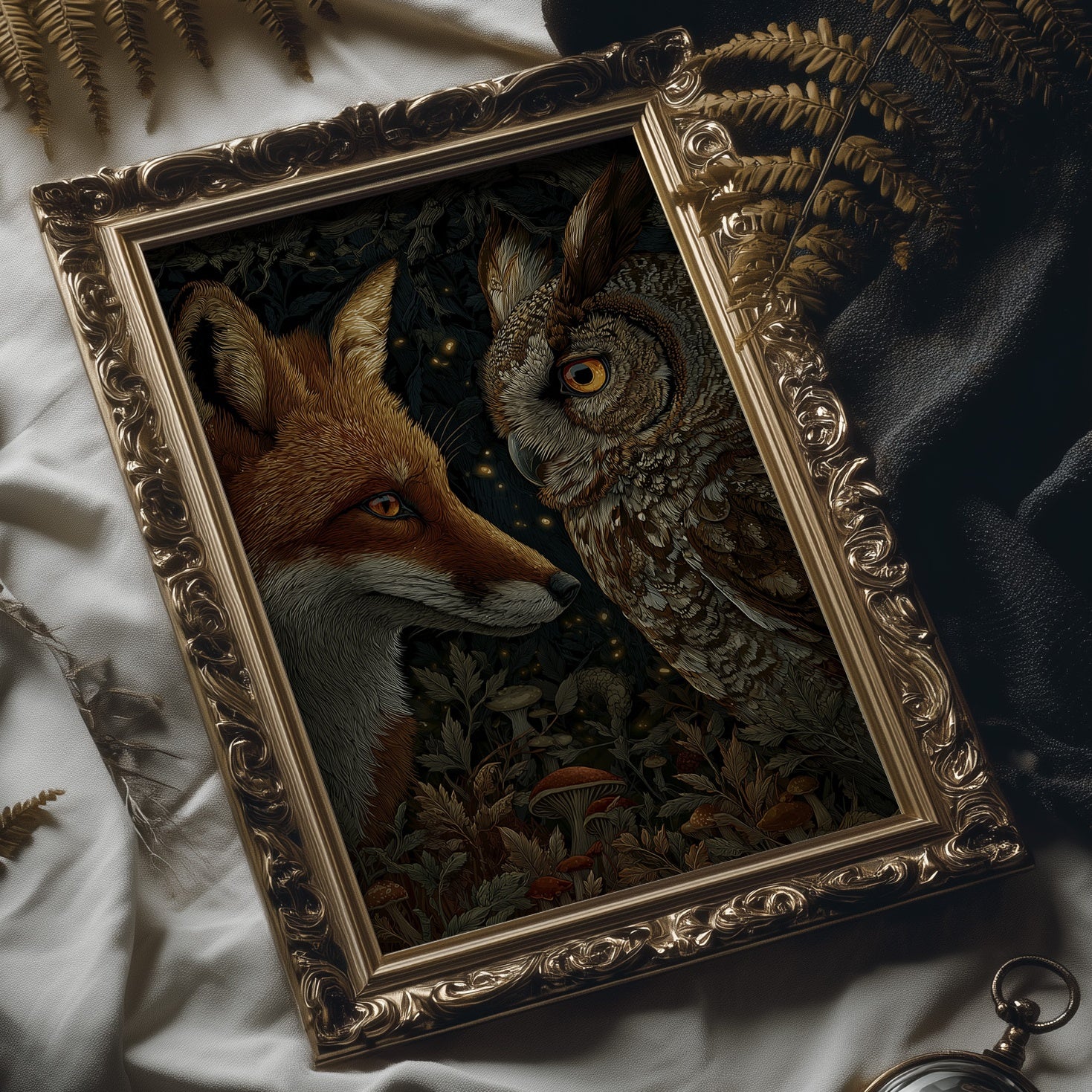 Dusk Meets Night's Golden Gaze